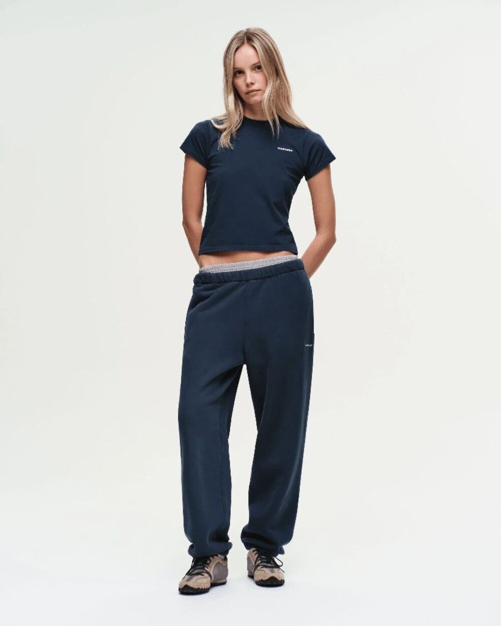 Madhappy Navy Blue Cotton Classic Fleece Jogger Sweatpants Unisex Size Medium